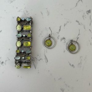 Lia Sophia bracelet and earrings